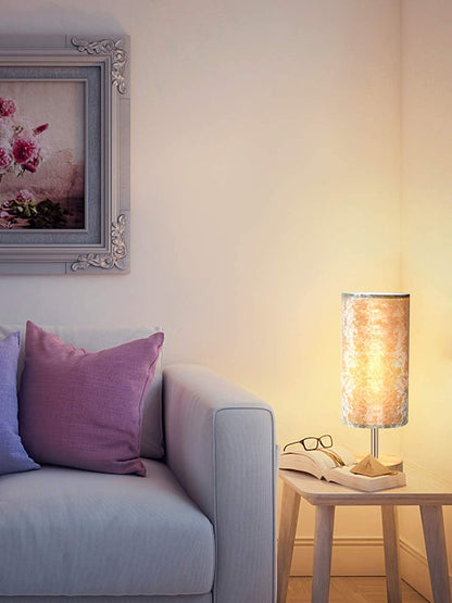 Bedside Lamp with USB Port Table Lamps Touch Control Velvet Shade Nightstand Lamps for Bedrooms, Table Lamp for Bedroom Living Room Office