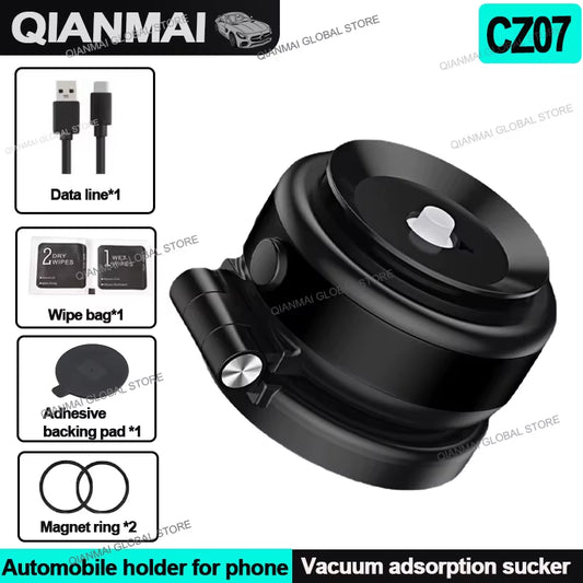 2024 New CZ07 Vacum Car Holder for Iphone Samsung Xiaomi Magnetic Car Mount Vacuum Phone Holder