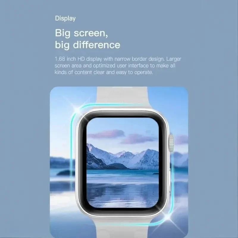 2025 New Smartwatch for Men Android IOS Phone 1.73" Screen Bluetooth Call Blood Oxygen Pressure Monitoring Smart Watch Women