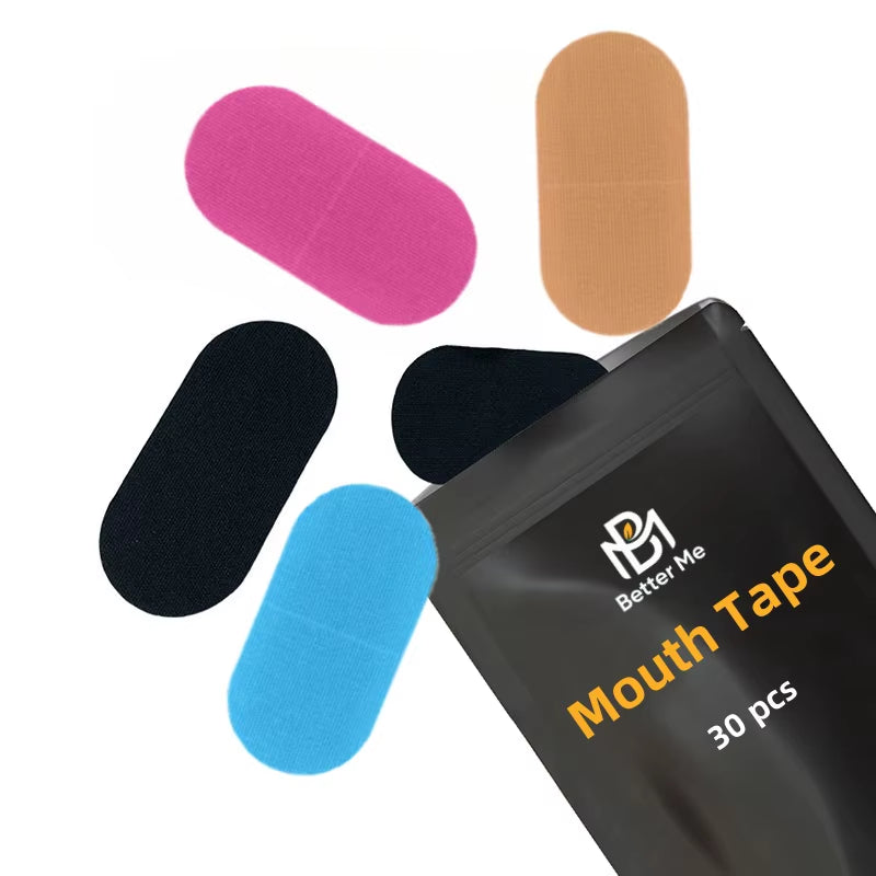 Low MOQ Mouth Tape for Sleeping Stop Stop Snoring Tape Custom Shape and Printing